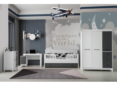Conjunto elegante para habitación infantil Multicolor Muebles perfectos para su interior