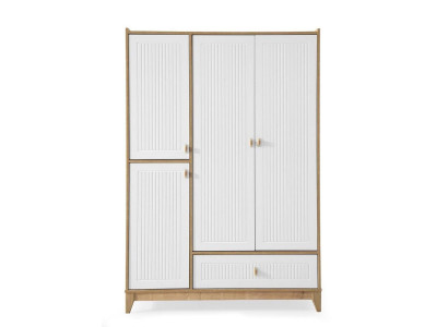 Elegante armario blanco de madera diseño armario de habitación infantil muebles