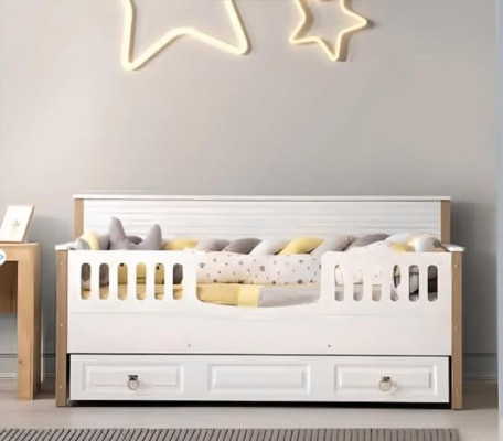 Cama infantil perfecta Muebles infantiles Juego blanco Moderno Niños nuevo