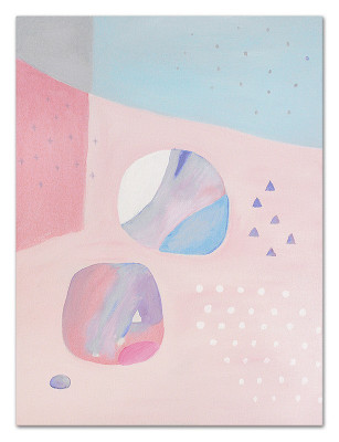 Cuadro abstracto hecho a mano en marco de óleo, cuadros de arte moderno nuevos.