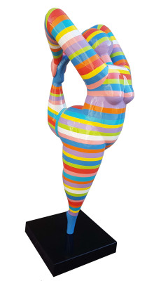 Figura abstracta de mujer, decoración hecha a mano, esculturas estatuas decorativas para el hogar.