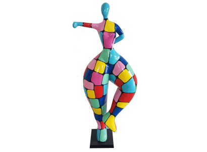 Diseño de estatuas abstractas de decoración de mujeres.