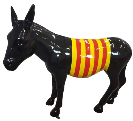 Moderno diseño abstracto de escultura de burro de plástico para decoración de jardín - Nuevo escultura.