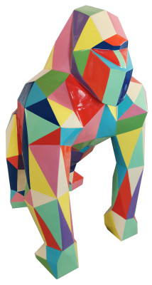 Gorila Diseño Figura Estatua Figuras Estatuas Modernas Decoración Decoración Jardín Nuevo