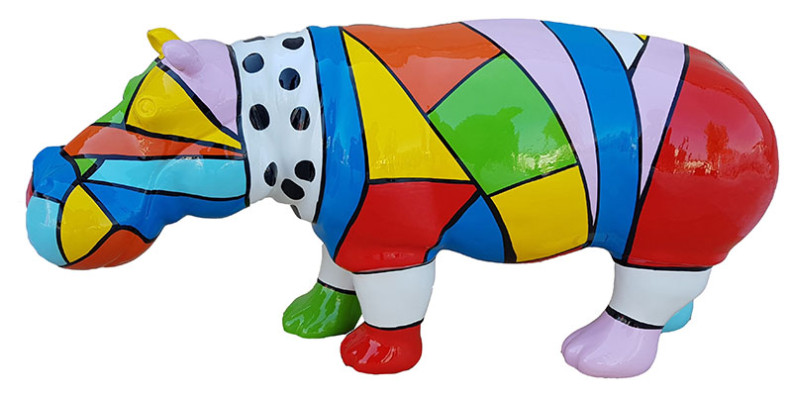 Diseñador Figura Abstracta Figuras Modernas Decoración Hipopótamo Jardín Esculturas