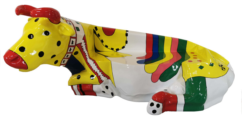 Diseñador Figura Abstracta Moderna Vaca Decoración Esculturas de Jardín Diseño