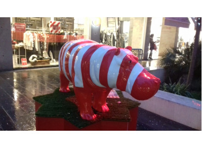 Diseñador Figura abstracta Figuras modernas Decoración Hippo Esculturas de jardín