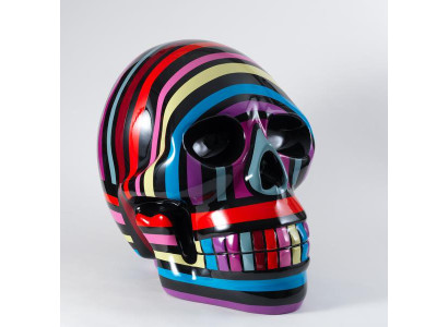 Diseño abstracto moderno de calavera esculpida decorativa decoración decorativa nueva.