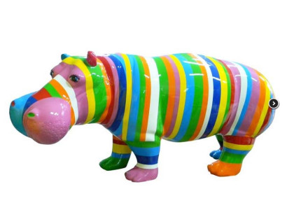 Diseñador Figura Abstracta Figuras Modernas Decoración Hipopótamo Esculturas de Jardín