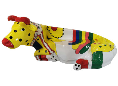 Diseñador Estatua abstracta moderna de figura de vaca decorativa esculturas estatuas de jardín nuevas