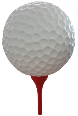 Figuras de diseño de decoración moderna, figuras de jardín, escultura de bola de golf.