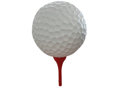 Figuras de diseño de decoración moderna, figuras de jardín, escultura de bola de golf.