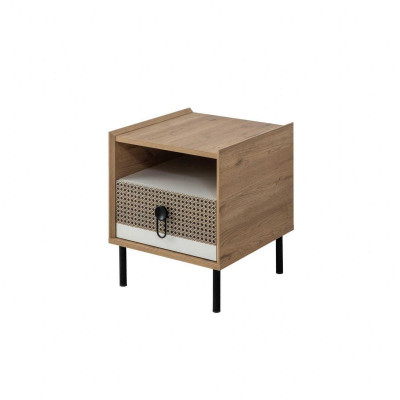 Conjunto de dormitorio Cama juvenil Cama infantil Marrón Madera Set 5 piezas Cama Moderna