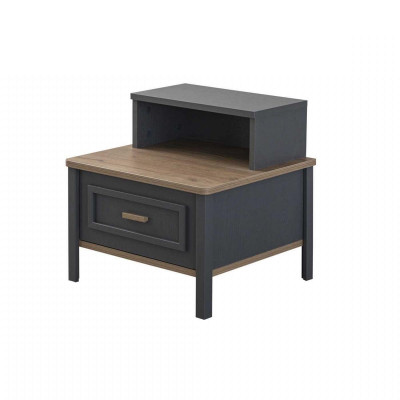 Muebles para niños dormitorio Cama infantil Cama gris de madera Conjunto de 4 piezas