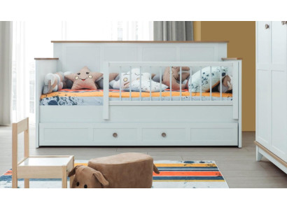 Cuna Cercado Cunita Cuna Blanca Madera Cama Moderna