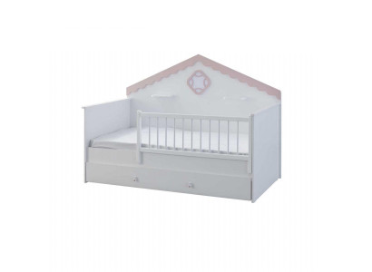 Parque infantil Cuna Cuna de madera Blanca Cama moderna