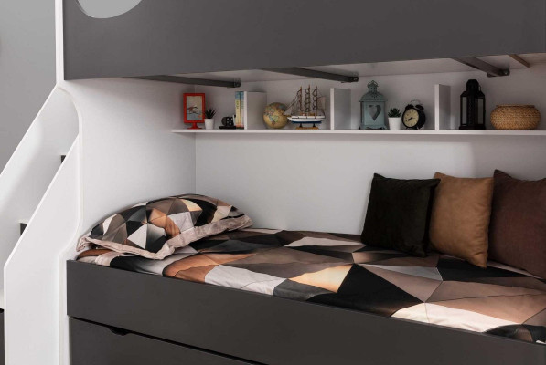 Litera cama cama infantil muebles infantiles gris conjunto de muebles infantiles modernos