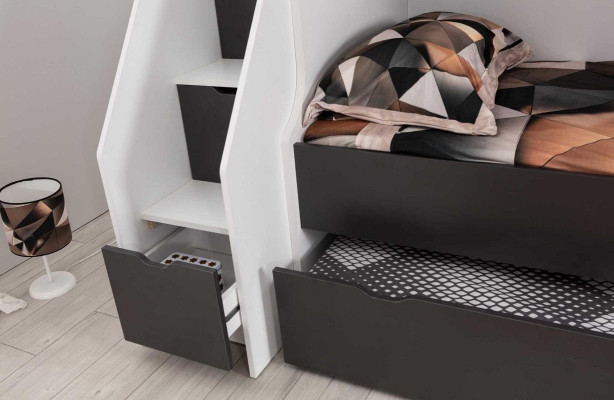 Litera cama cama infantil muebles infantiles gris conjunto de muebles infantiles modernos