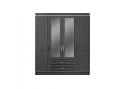 Armario de ropa Armario infantil Armario Madera Espejo Gris Armario de madera