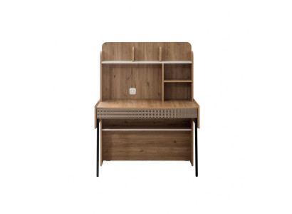 Mesa de escritorio Mesa de oficina Mesa de ordenador Marrón Muebles de oficina Madera Mesa Estante