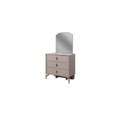 Cama para niños Muebles infantiles Cama infantil Juego completo de madera beige 5 piezas Moderno