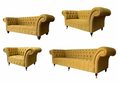 Sofá de diseñador 3+2+1,5+1 plazas, Conjunto de sofás tapizados modernos.