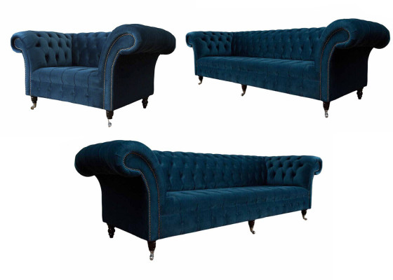 Conjunto moderno de sofás 3+3+1 asientos muebles de sala de estar lujo set.