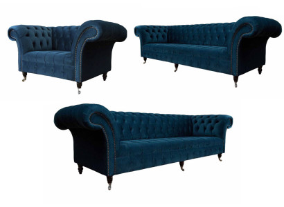 Conjunto moderno de sofás 3+3+1 asientos muebles de sala de estar lujo set.