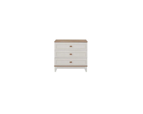 Conjunto completo de muebles infantiles para niños, cama blanca de madera de 5 piezas con cómoda.