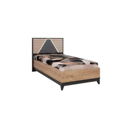 Muebles infantiles Cama juvenil Dormitorio infantil Cama para niños Marrón Madera Set de 4 piezas