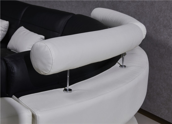 Conjunto de salón en forma de L Nuevo Sofá de diseñador Sofá Chaise longue + Taburete Tapizado