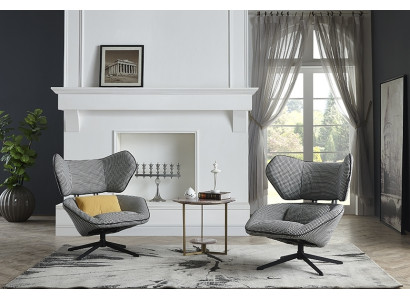 Salón de lujo Club de televisión Asiento tapizado Diseño Sillón Sofá Relax Tela