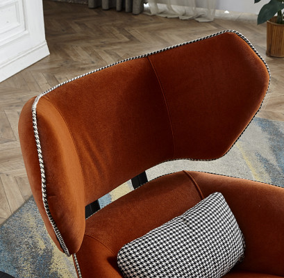 Salón de lujo Club de televisión Asiento tapizado Diseño Sillón Sofá Relax Tela