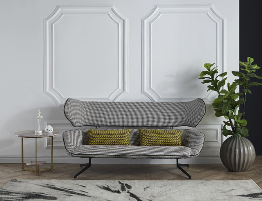 Banqueta acolchada Banco Banco Sofá Banco Muebles de asiento Diseño Sofá Tela Relájate Sofá 130cm