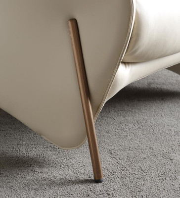 Silla de lujo tapizada cóctel relax lounge club muebles silla de diseño de cuero