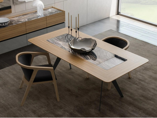 Mesa de comedor de lujo completa con 4 sillas decoración diseño moderno