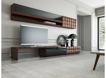 Muebles de salón completos, mueble para TV, armario de pared, diseñador 2 estantes de pared.