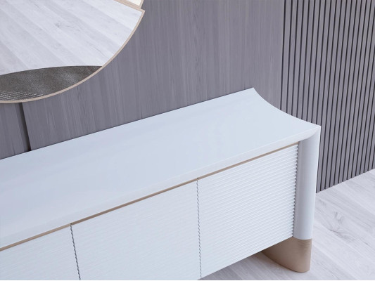 Diseño de comedor Aparador moderno Armario de madera Muebles de lujo Nuevo