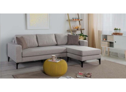 Sofá de salón en forma de L, muebles modernos de lujo, sofá de esquina, tapizado nuevo.