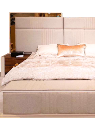 Dormitorio Set Cama doble 2x Mesitas de noche Nuevos Muebles de diseño.