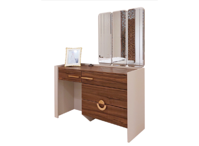 Mesa de tocador de diseñador de madera moderna con espejo nuevo muebles de lujo