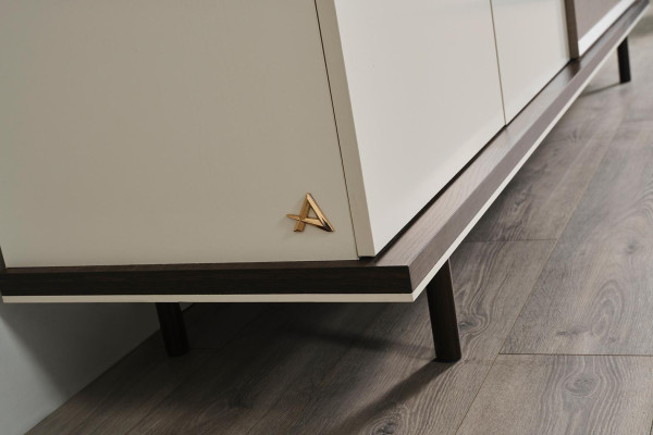 Muebles de comedor de diseño en madera, aparador de lujo, espejo, cómoda, aparador.