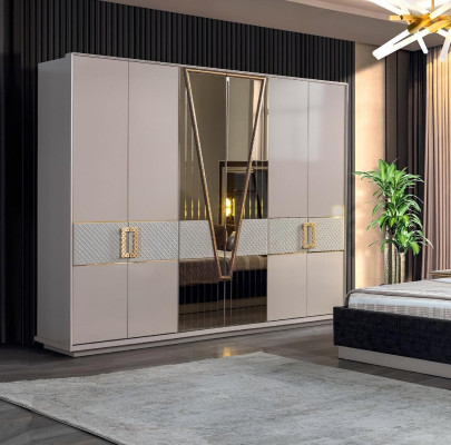 Dormitorio Armario Moderno Muebles lujo Nueva decoración Diseño