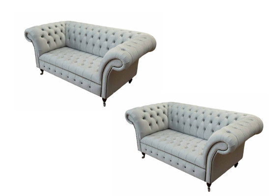 Chesterfield conjunto de sofás de lujo diseño sofá tapizado sofá asiento conjunto