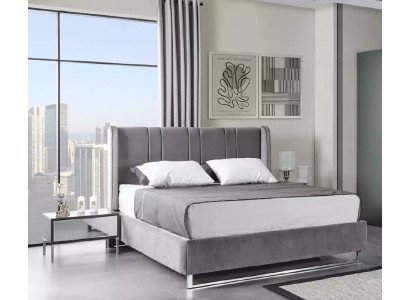 Dormitorio conjunto cama 2 mesitas de noche Muebles de madera 3 piezas Diseño moderno Conjuntos