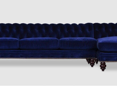 400 cm Bix XXL Sofá tapizado juego de asientos Textil Cuero Chesterfield Sofá 2016060