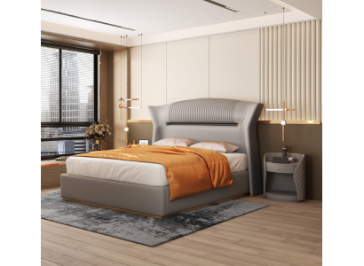 Dormitorio cama cama tapizada cama doble diseño lujo doble 180x200