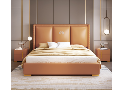 Cama doble Dormitorio Cama Lujo Muebles Cama doble Hotel Instalación