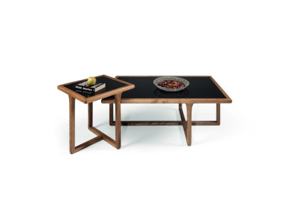 Mesita de centro moderna 2x para sala de estar muebles de lujo marrón muebles.