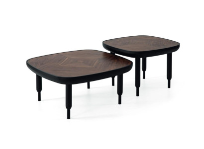 Designer Juego de mesa de centro 2x Mesas de centro Sala de estar Muebles de madera Mesa 2 piezas